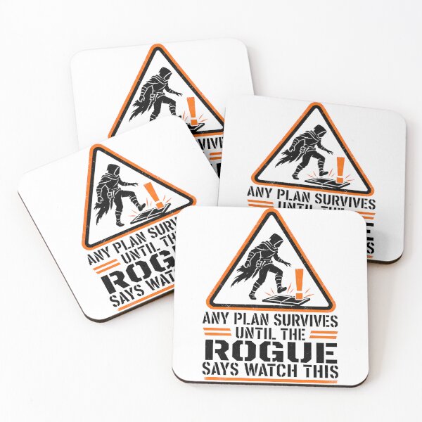 Item preview, Any Plan Survives Rogue Watch This Warning Sign Art designed and sold by Fenay Designs.
