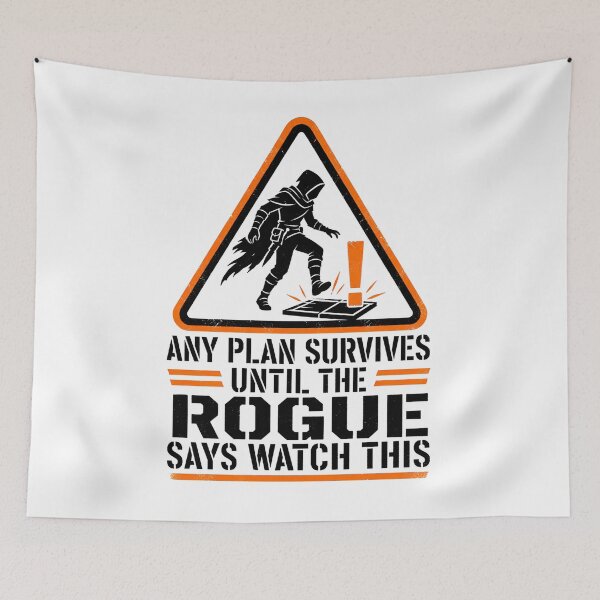 Item preview, Any Plan Survives Rogue Watch This Warning Sign Art designed and sold by Fenay Designs.