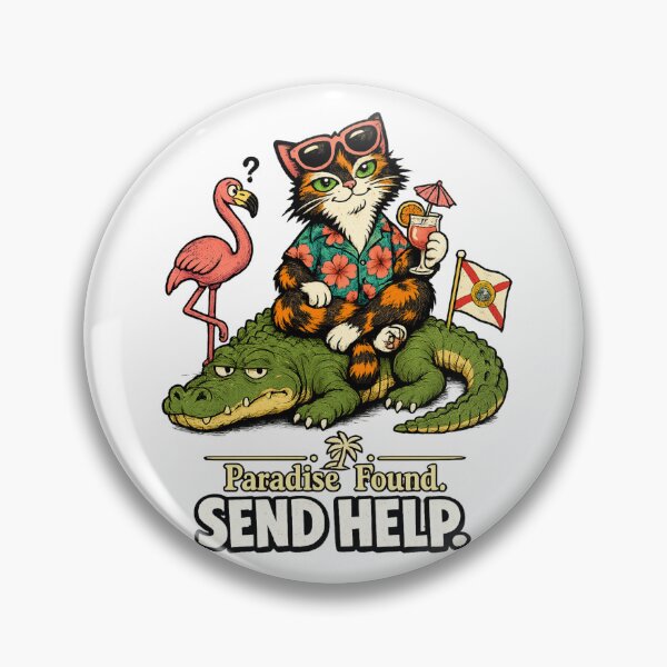 Item preview, Unbothered in Florida — Alligator Cat Chaos Humor Gift designed and sold by Martin's_Design.