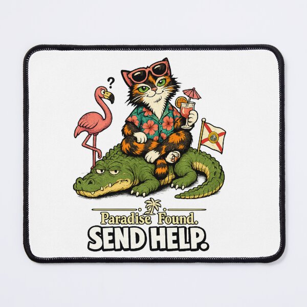 Item preview, Unbothered in Florida — Alligator Cat Chaos Humor Gift designed and sold by Martin's_Design.