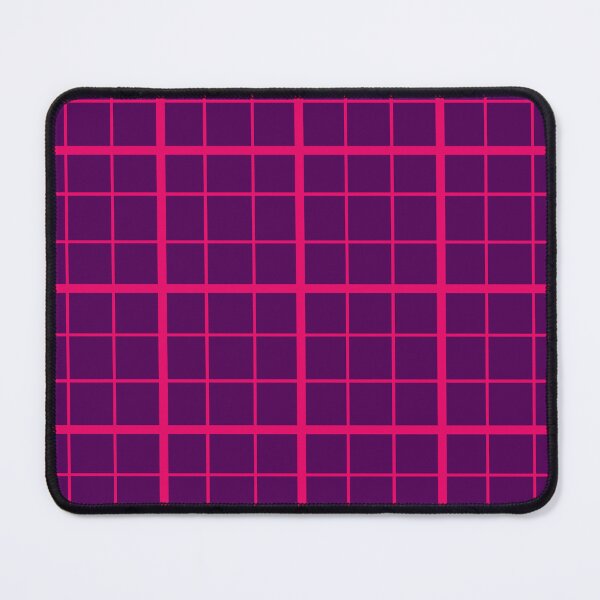Item preview, Pink On Purple Grid Windowpane Plaid Design designed and sold by PatternTitan.