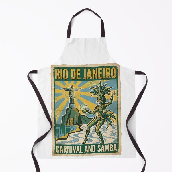Item preview, Mid-Century Rio de Janeiro Samba Carnival Travel Art designed and sold by EKHOAISTORE.