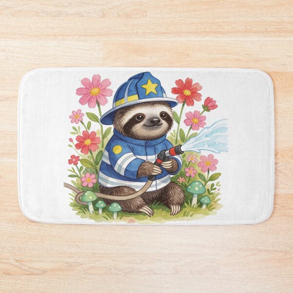 Item preview, Firefighter Sloth | Cute Fantasy Forest Hero designed and sold by AillustriaAK.
