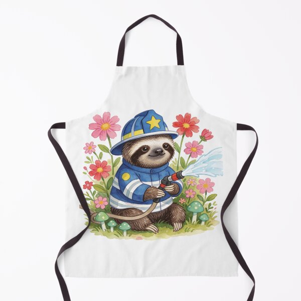 Item preview, Firefighter Sloth | Cute Fantasy Forest Hero designed and sold by AillustriaAK.