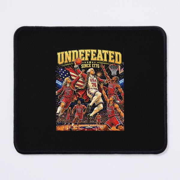 Item preview, George Washington Basketball Undefeated Since 1776 Patriotic Art designed and sold by Methahshop.