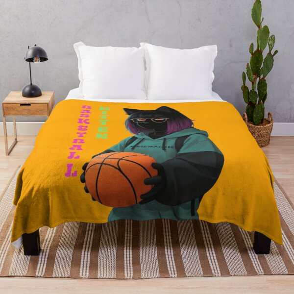 Item preview, Anime Cat Girl Basketball Player - Cute Furry Streetwear designed and sold by BLUESKY11a.