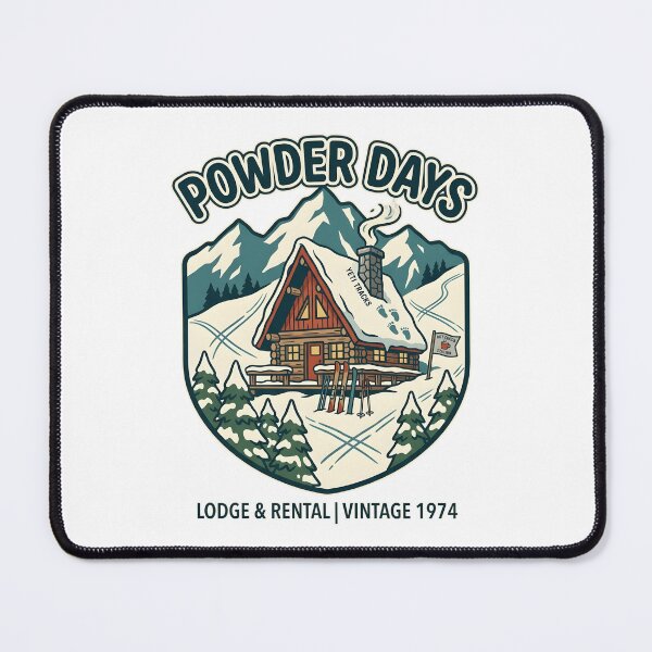 Item preview, Powder Days Vintage Ski Lodge A-Frame Cabin designed and sold by Mr Lee.
