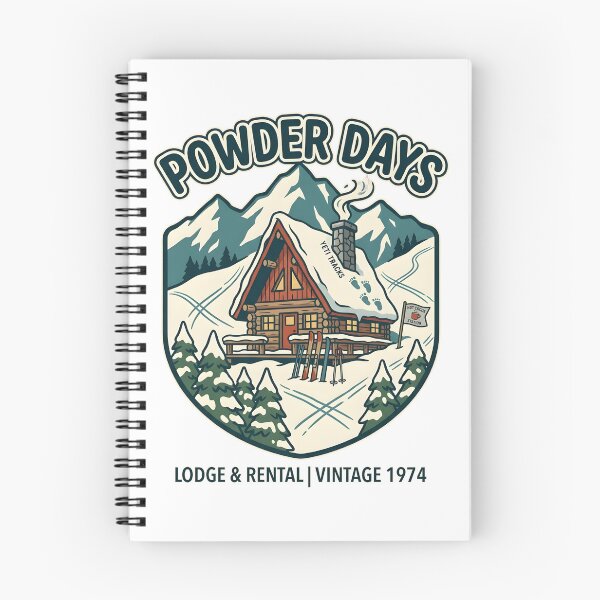 Item preview, Powder Days Vintage Ski Lodge A-Frame Cabin designed and sold by Mr Lee.