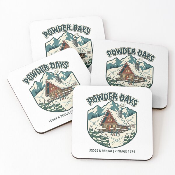 Item preview, Powder Days Vintage Ski Lodge A-Frame Cabin designed and sold by Mr Lee.
