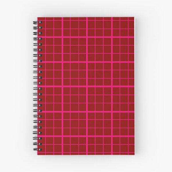 Item preview, Pink On Maroon Grid Windowpane Plaid Design  designed and sold by PatternTitan.
