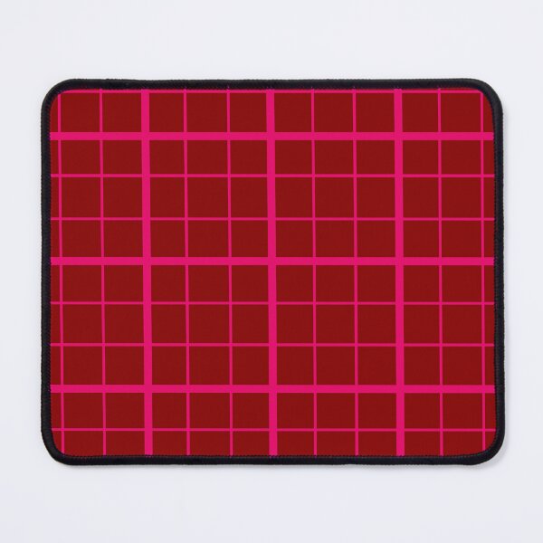 Item preview, Pink On Maroon Grid Windowpane Plaid Design designed and sold by PatternTitan.