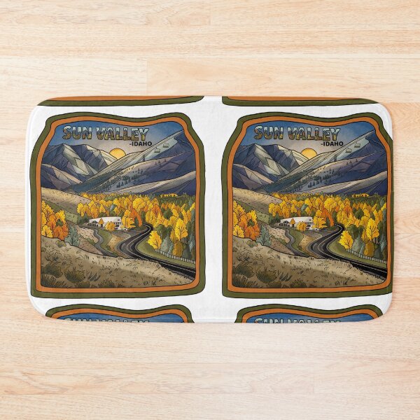 Item preview, Sun Valley Idaho Vintage Mountain Sticker - Retro Autumn Travel Decal designed and sold by Kakon-52.