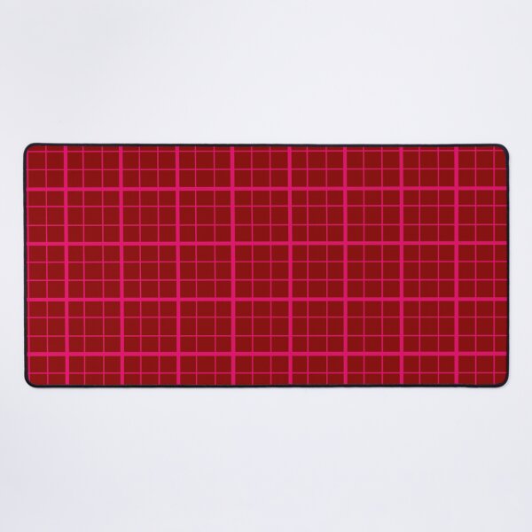 Item preview, Pink On Maroon Grid Windowpane Plaid Design  designed and sold by PatternTitan.