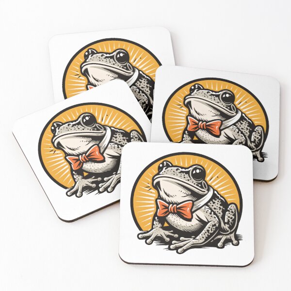 Item preview, Sticker - Decal - Bow-Tied Frog – Playful Graphic Charm designed and sold by ForeverPrintsOK.