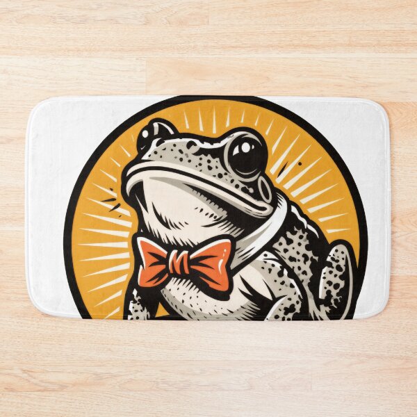 Item preview, Sticker - Decal - Bow-Tied Frog – Playful Graphic Charm designed and sold by ForeverPrintsOK.