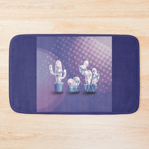 Item preview, 3 Gemstone Cacti with Purple Background [2] designed and sold by SideDishDesign.