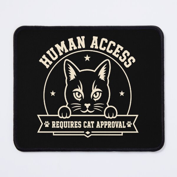 Item preview, Human Access Requires Cat Approval Funny Black Cat Introvert Shirt designed and sold by Lyfeinsights.