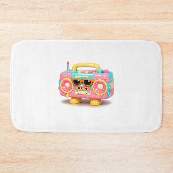 Item preview, Cute 3D Retro Boombox Radio Summer Beach Sticker designed and sold by MIROUZ2000.