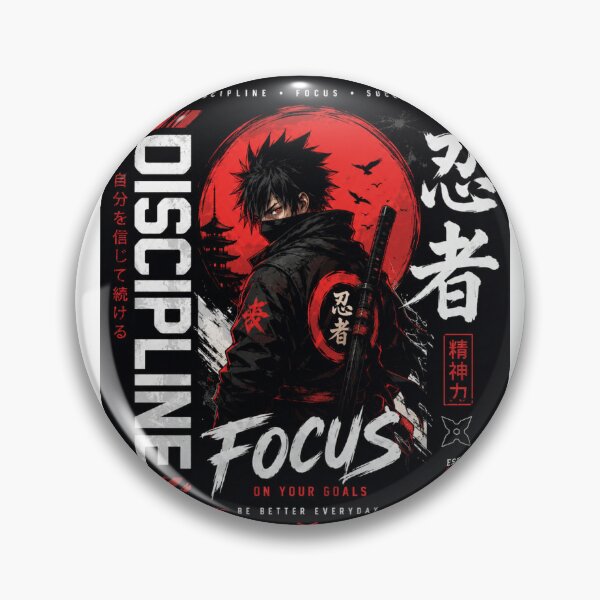 Item preview, Ninja Focus: Discipline to Goals designed and sold by aminomen.