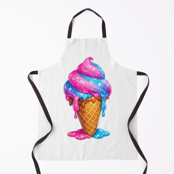 Item preview, 3D Glossy Cosmic Galaxy Melting Ice Cream Cone Art designed and sold by MIROUZ2000.