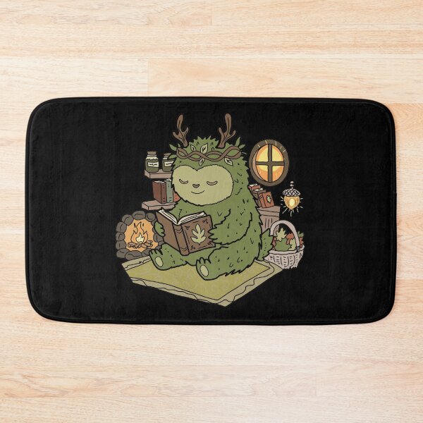 Item preview, Forest Creature Reading By Fireplace Woodland Art designed and sold by LeshanArt.