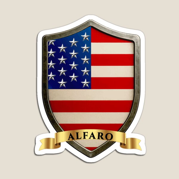 Item preview, Alfaro American Heritage Crest Shield designed and sold by Highlandkings.