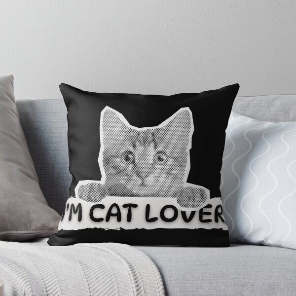 Item preview, I'm a Cat Lover - Cute & Funny Cat Silhouette Design designed and sold by Kuzmier.