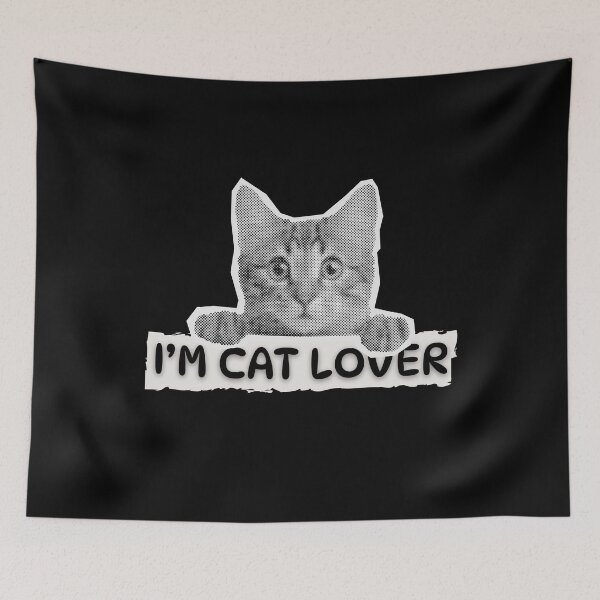 Item preview, I'm a Cat Lover - Cute & Funny Cat Silhouette Design designed and sold by Kuzmier.