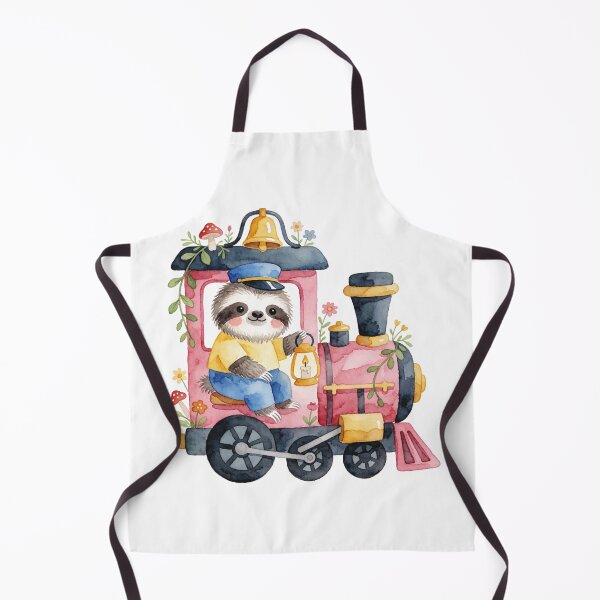 Item preview, Train Conductor Sloth | Cute Enchanted Forest Railway designed and sold by AillustriaAK.