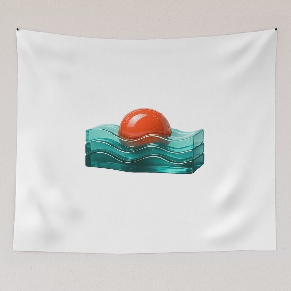 Item preview, Modern Minimalist 3D Ceramic Summer Sunset Ocean designed and sold by MIROUZ2000.