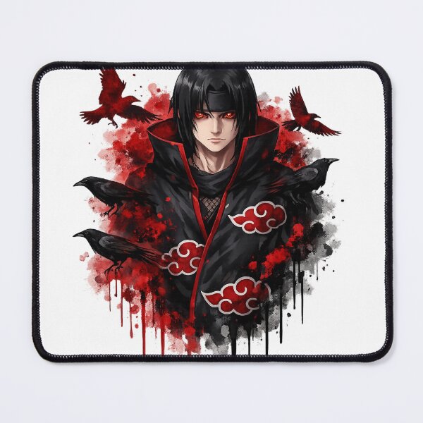 Item preview, Dark Anime Ninja – Red Cloud Cloak & Crows designed and sold by stickyverselab.