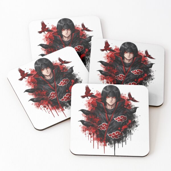 Item preview, Dark Anime Ninja – Red Cloud Cloak & Crows designed and sold by stickyverselab.