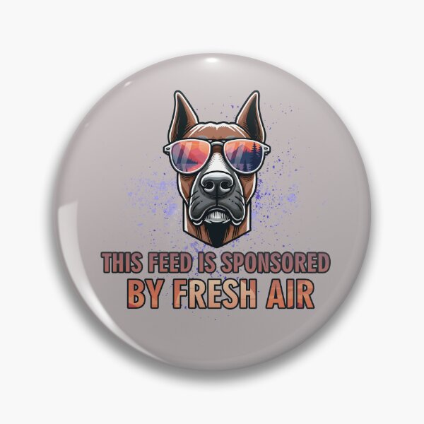 Item preview, This Feed Is Sponsored by Fresh Air - Funny Hiking Dog Gift designed and sold by GraphicComet.