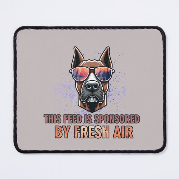 Item preview, This Feed Is Sponsored by Fresh Air - Funny Hiking Dog Gift designed and sold by GraphicComet.