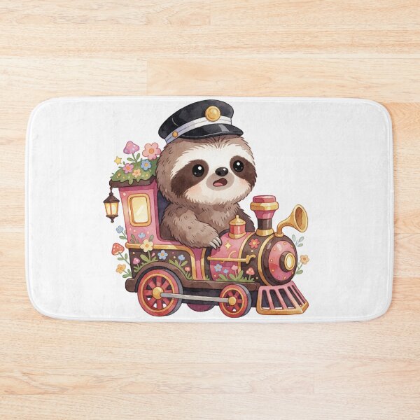 Item preview, Train Conductor Sloth | Cute Enchanted Forest Railway designed and sold by AillustriaAK.