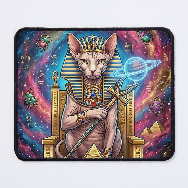 Item preview, Cosmic Pharaoh – Sphynx Cat of the Stars designed and sold by Dogandesighn.