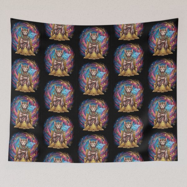 Item preview, Cosmic Pharaoh – Sphynx Cat of the Stars designed and sold by Dogandesighn.