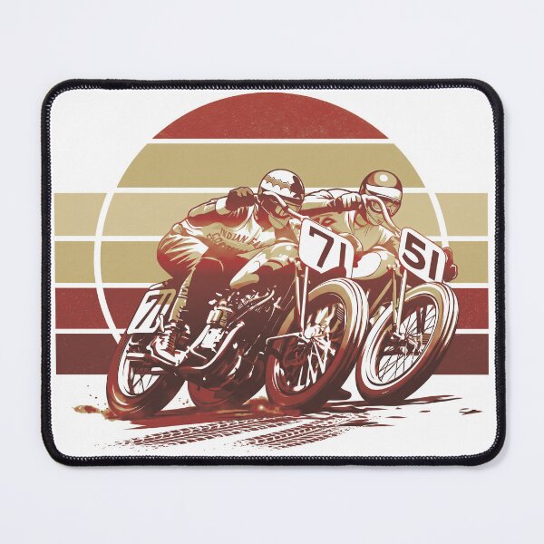 Item preview, 1950s Indian Scout Flat Track Racing Vintage Sepia Classic Motorcycle designed and sold by EdGraphy.