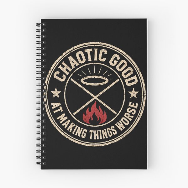Item preview, Chaotic Good At Making Things Worse Funny Fantasy Alignment Badge designed and sold by Fenay Designs.
