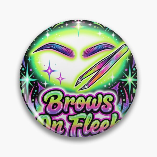 Item preview, Cyber Y2K Electric Lime Brows On Fleek Sticker designed and sold by DuckOddity.