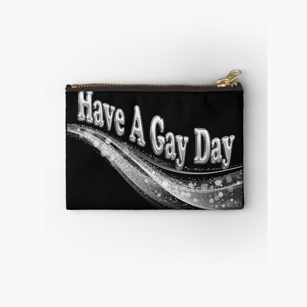 Item preview, HAVE A GAY DAY Sparkle Silver Metal designed and sold by TackyTime.