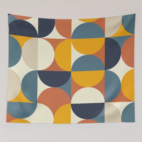 Item preview, Mid century geometric rhythm pattern 01  designed and sold by Paigaam.