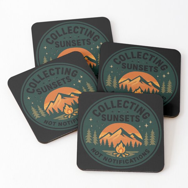 Item preview, Collecting Sunsets Not Notifications Camping Outdoor Nature Lover Gift designed and sold by Igrowlab254.