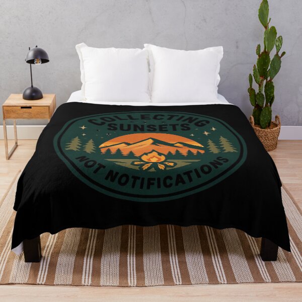 Item preview, Collecting Sunsets Not Notifications Camping Outdoor Nature Lover Gift designed and sold by Igrowlab254.