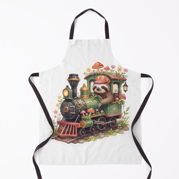 Item preview, Train Conductor Sloth | Cute Enchanted Forest Railway designed and sold by AillustriaAK.