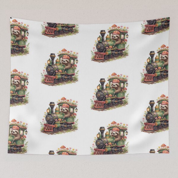 Item preview, Train Conductor Sloth | Cute Enchanted Forest Railway designed and sold by AillustriaAK.