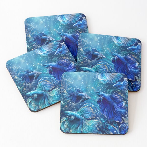 Item preview, blue betta fish designed and sold by SRY DESIGN.