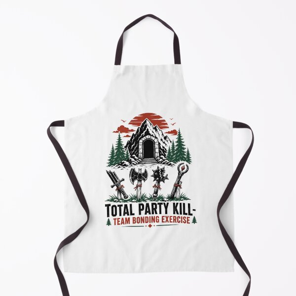 Item preview, Total Party Kill Team Bonding Exercise Funny TPK Fantasy Art designed and sold by Fenay Designs.