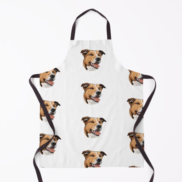 Item preview, Happy Pit Bull Portrait – Smiling Dog Lover Art designed and sold by Yogabyadeola.
