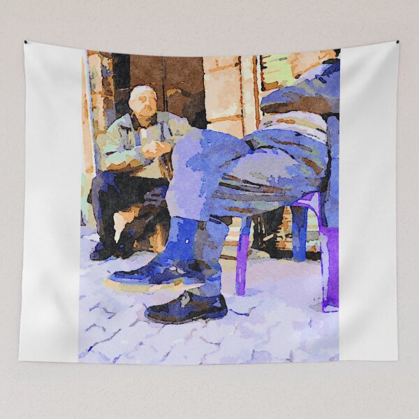 Item preview, Two old men sitting in the street to Aleppo designed and sold by Giuseppe Cocco.
